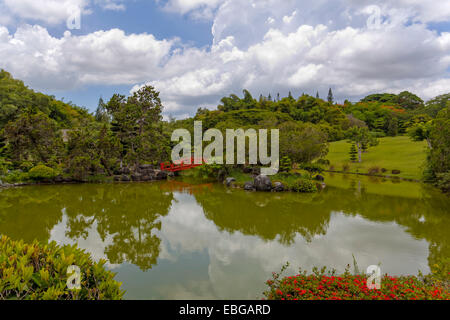 See im japanischen Garten an der Jardin Botanico nationalen "Dr. Rafael María Mosoco", nationale botanische Garten, Santo Domingo, Stockfoto