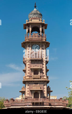 Ghanta Ghar Uhrturm, Jodhpur, Rajasthan, Indien Stockfoto