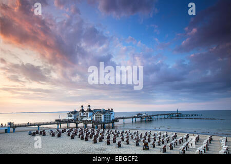 Sellin Pier, Insel Rügen, Mecklenburg-Western Pomerania, Deutschland Stockfoto