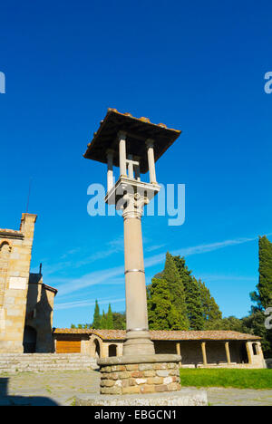 Chiesa e Convento di San Francesco, Kloster und Kirche, Fiesole, in der Nähe von Florenz, Toskana, Italien Stockfoto