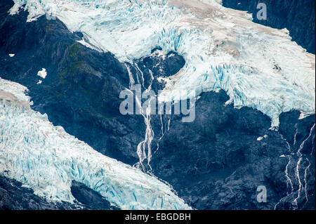 Byron Glacier im Portage Valley, Alaska Stockfoto