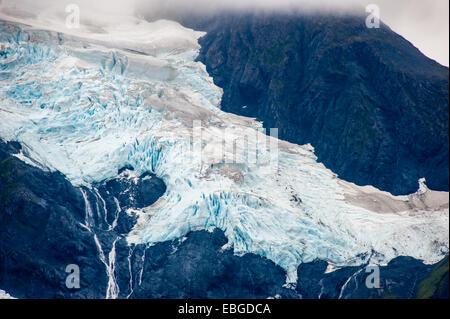 Byron Glacier im Portage Valley, Alaska Stockfoto