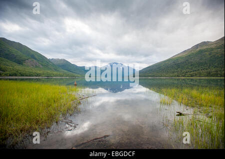 Eklutna Lake in der Nähe von Anchorage in Alaska Stockfoto