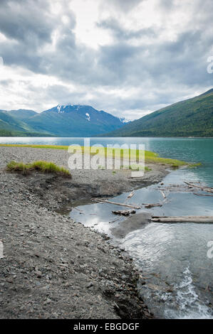 Eklutna Lake in der Nähe von Anchorage in Alaska Stockfoto