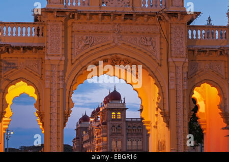 Mysore Palast Karnataka Indien Stockfoto