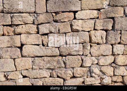 Stein Mauer kann für den Hintergrund verwendet werden Stockfoto