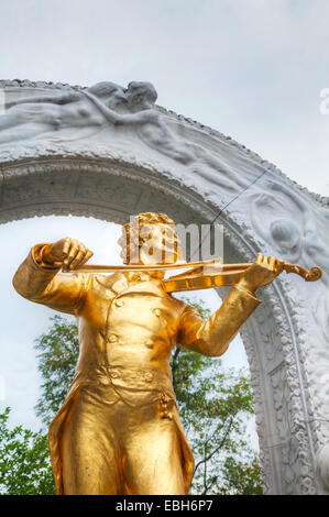 Johann Strauss-Statue im Stadtpark in Wien, Österreich Stockfoto