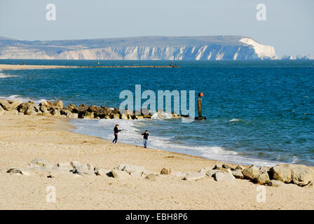 Ein Blick vom Hengistbury Kopf Christchurch Dorset UK Stockfoto