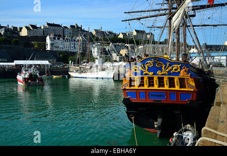 Etoile du Roy, ein Dreimaster sechste Rate Fregatte Nachbau des HMS Blandford, gebaut im Jahre 1741. Stockfoto