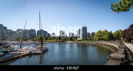 Coal Harbour, Stanley Park, Vancouver, Britisch-Kolumbien, Kanada, Nordamerika. Stockfoto