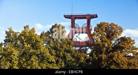 Hebezeug Rahmen der Grube Pluto, Deutschland, Nordrhein-Westfalen, Ruhrgebiet, Herne Stockfoto