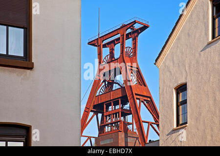 Hebezeug Rahmen der Grube Pluto, Deutschland, Nordrhein-Westfalen, Ruhrgebiet, Herne Stockfoto