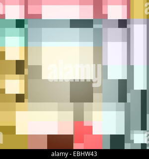 abstrakten geometrischen Hintergrund mit bunten Rechtecken. Vektor-Tapeten-design Stockfoto