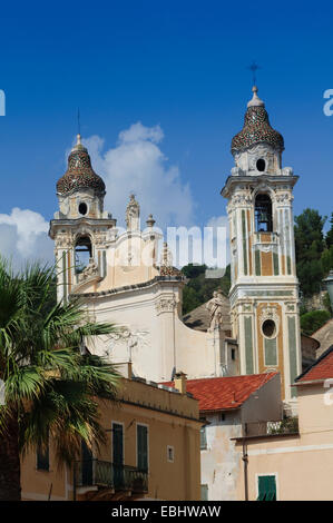 Italien, Ligurien, Laigueglia, Kirche San Matteo Stockfoto