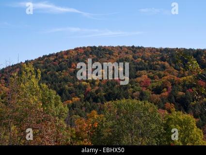 Fallen Sie Herbstfärbung Farbe in den Adirondack Mountains New York USA Amerika. Stockfoto