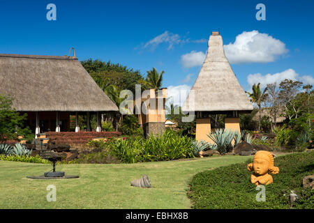 Mauritius, Pointe Aux Piments, Turtle Bay, Oberoi Resort-Garten Stockfoto