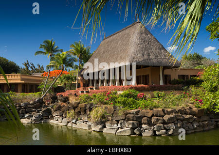 Mauritius, Pointe Aux Piments, Turtle Bay, Oberoi Resort-Garten Stockfoto