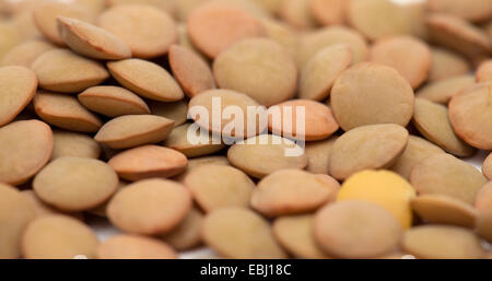 Linsen essen Hintergrund Stockfoto