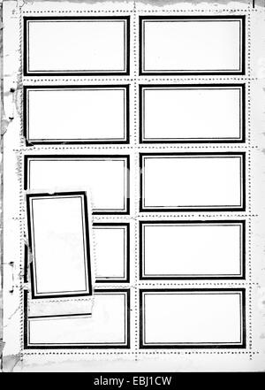 alten und beschädigten Aufkleber Stockfoto