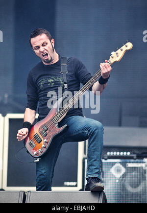 Sonisphere Festival statt am Hietaniemi Strand - Performances mit: Gojira wo: Helsinki, Finnland: 28. Mai 2014 Stockfoto