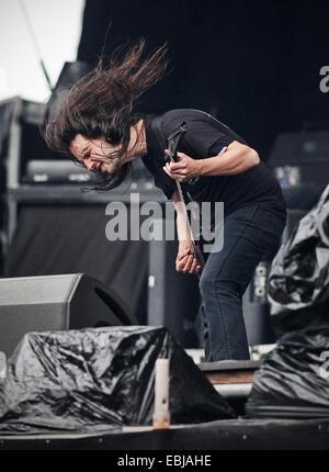 Sonisphere Festival statt am Hietaniemi Strand - Performances mit: Gojira wo: Helsinki, Finnland: 28. Mai 2014 Stockfoto