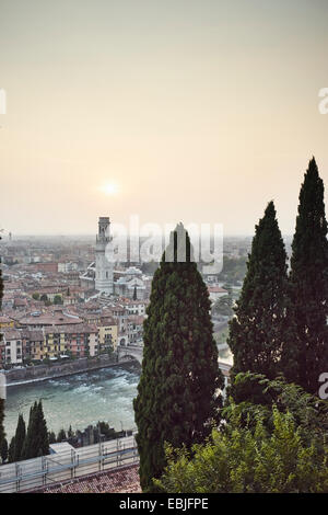 Erhöhten Blick auf Verona, Italien Stockfoto