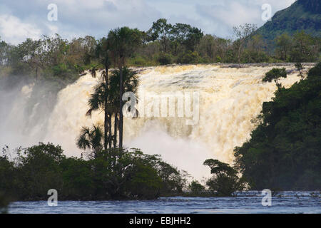 Laguna und Wasserfälle des Canaima Venezuela, Canaima National Park Stockfoto