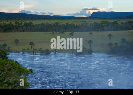 bei der Salto Sapo nahe Canaima Venezuela, Canaima National Park Stockfoto