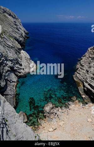 Küstenlandschaft von Pori, Griechenland, Antikythira, Pori Stockfoto