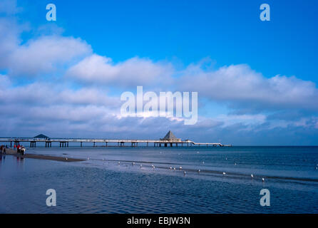 Seebrücke von Heringsdorf, Deutschland, Mecklenburg-Vorpommern, Usedom, Heringsdorf Stockfoto