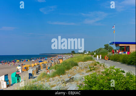 Strandleben von Heiligendamm, Deutschland, Mecklenburg-Vorpommern Stockfoto