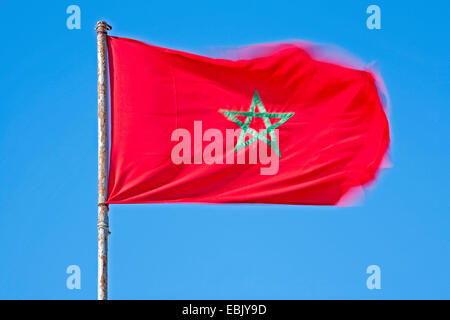 Flagge von Marokko, Marokko Stockfoto