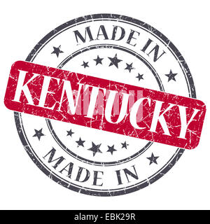 in Kentucky rote Runde Grunge isoliert Stempel gemacht Stockfoto