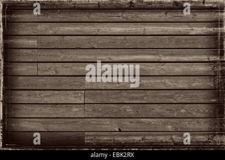 Dunklen alten Grunge Holzbohlen Hintergrund oder Textur. Stockfoto