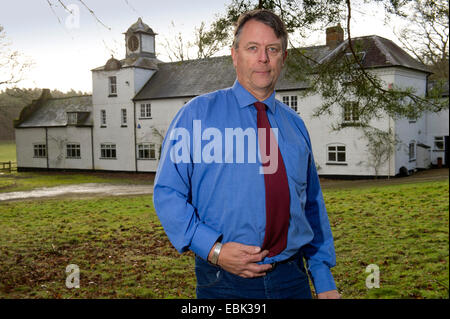 Der Graf von strickjacke an der Tottenham Haus, zeigt die verlassenen Ställen und White Lodge (weiß lackiert), wo er jetzt lebt Stockfoto