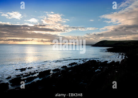 Manorbier Bay in der Nähe von Tenby in Pembrokeshire, Wales UK Stockfoto