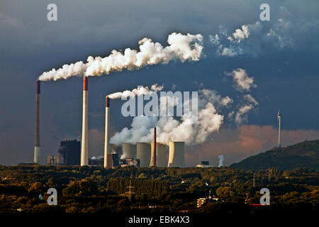 Steinkohle-Power station Scholven, Deutschland, Nordrhein-Westfalen, Ruhrgebiet, Gelsenkirchen Stockfoto