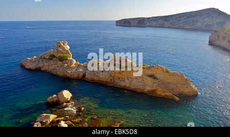 Felsen namens "le Torpilleur" Calanques Sugiton, Frankreich, Calanques Nationalpark Stockfoto