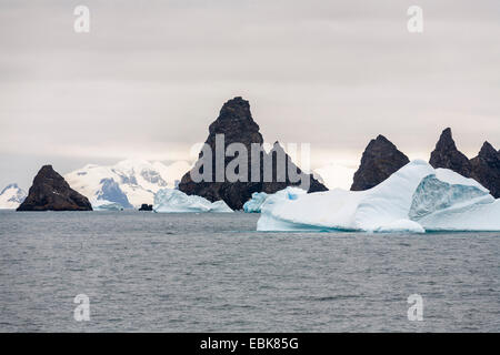 Laurie Island, Teil des South Orkneys, an der Washington-Straße in South Polar Ocean, Antarktis, Süd-Orkney-Inseln, Washington Strait, Laurie Insel Stockfoto