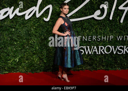 Pixie Geldof bei den British Fashion Awards 2014 in London. Stockfoto