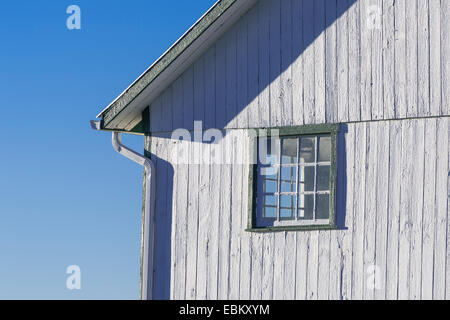 Alte weiße Scheune Detail, Pennsylvania, USA Stockfoto