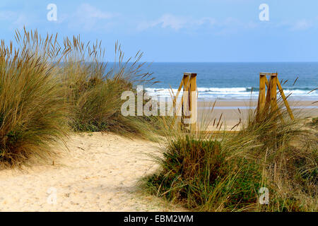 Berria Strand in Santoña, Kantabrien, Spanien, Europa Stockfoto