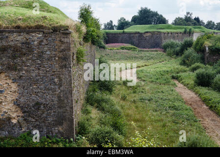 Die berühmte sternförmige Befestigungen bei Rocroi in den französischen Ardennen. Stockfoto