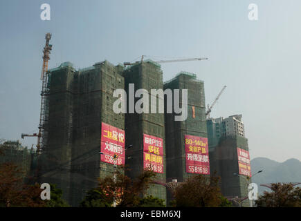 Wohnungsbau in China Stockfoto