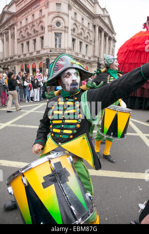 Performer im Regent Street Festival, September 2012 Stockfoto