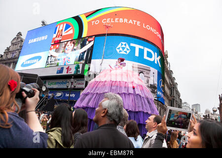 Performer im Regent Street Festival, September 2012 Stockfoto