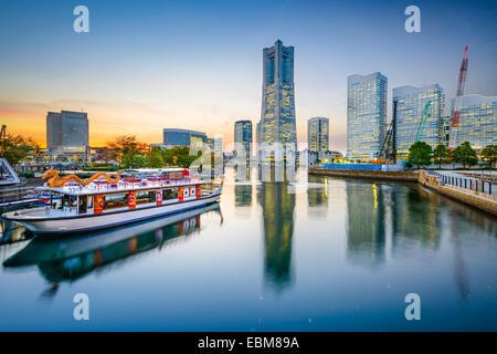 Yokohama, Japan Stadtbild an Minato Mirai Waterfront. Stockfoto