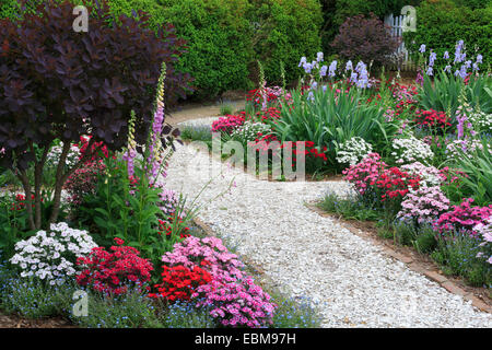 Garten in Colonial Williamsburg, Virginia, USA Stockfoto