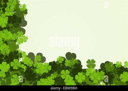St. Patricks Tag grüne Grunge Hintergrund. Stockfoto