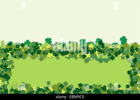 St. Patricks Tag grüne Grunge Hintergrund. Stockfoto